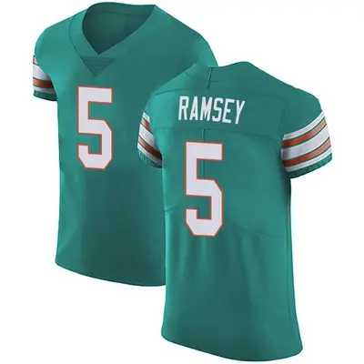 Men's Elite Jalen Ramsey Miami Dolphins Green Aqua Alternate Vapor Untouchable Jersey