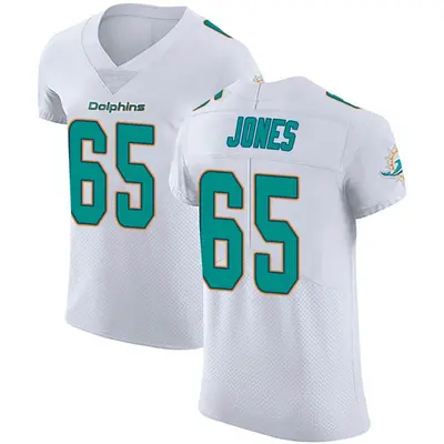 Men's Elite Robert Jones Miami Dolphins White Vapor Untouchable Jersey