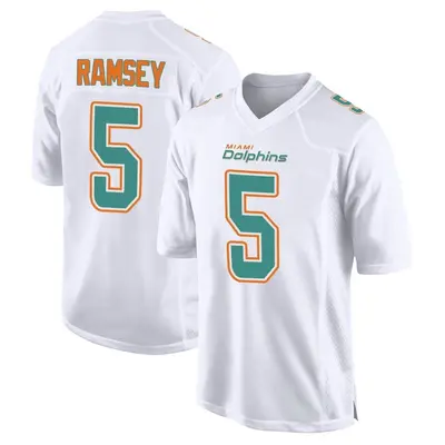 Men's Game Jalen Ramsey Miami Dolphins White Fashion Jersey