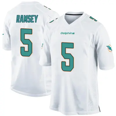 Men's Game Jalen Ramsey Miami Dolphins White Jersey