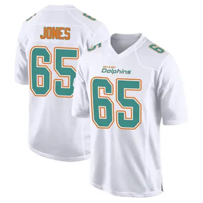 Men's Game Robert Jones Miami Dolphins White Fashion Jersey