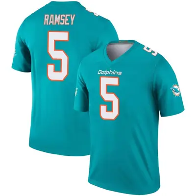 Men's Legend Jalen Ramsey Miami Dolphins Aqua Jersey