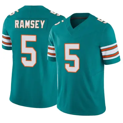 Men's Limited Jalen Ramsey Miami Dolphins Aqua Alternate Vapor F.U.S.E. Jersey