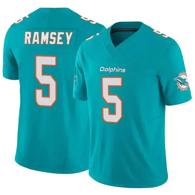 Men's Limited Jalen Ramsey Miami Dolphins Aqua Vapor F.U.S.E. Jersey