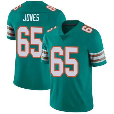 Men's Limited Robert Jones Miami Dolphins Aqua Alternate Vapor Untouchable Jersey