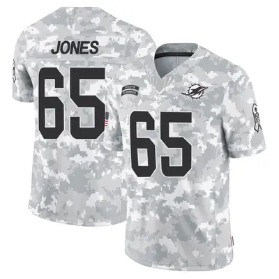 Men's Limited Robert Jones Miami Dolphins Arctic Camo 2024 Salute to Service Jersey