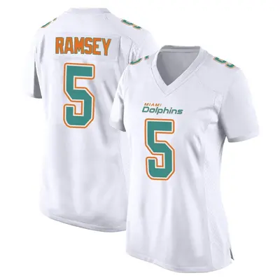 Women's Game Jalen Ramsey Miami Dolphins White Fashion Jersey