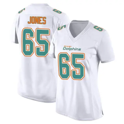 Women's Game Robert Jones Miami Dolphins White Fashion Jersey