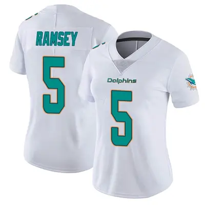 Women's Jalen Ramsey Miami Dolphins White limited Vapor Untouchable Jersey