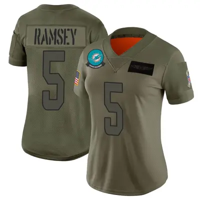 Women's Limited Jalen Ramsey Miami Dolphins Camo 2019 Salute to Service Jersey