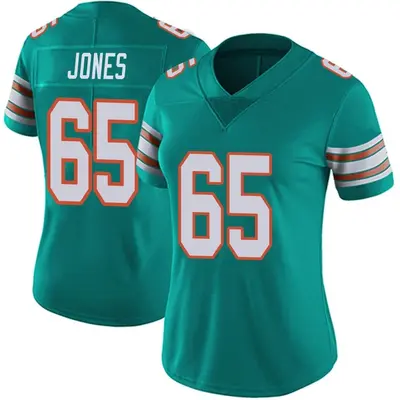 Women's Limited Robert Jones Miami Dolphins Aqua Alternate Vapor Untouchable Jersey