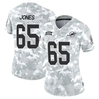 Women's Limited Robert Jones Miami Dolphins Arctic Camo 2024 Salute to Service Jersey