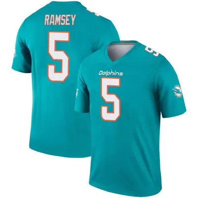 Youth Legend Jalen Ramsey Miami Dolphins Aqua Jersey