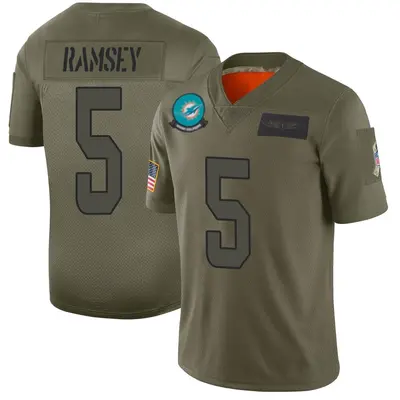 Youth Limited Jalen Ramsey Miami Dolphins Camo 2019 Salute to Service Jersey